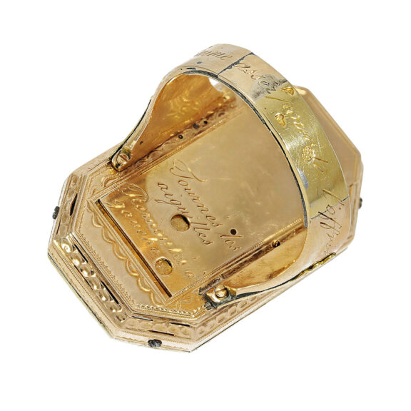 Swiss quarter repeating octagonal-shaped ring watch Circa 1780 Swiss quarter repeating octagonal-shaped ring watch Circa 1780