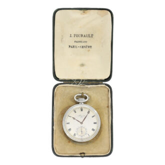 Swiss white gold Breguet 1st class observatory chronometer Circa 1935