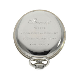 Swiss white gold Breguet 1st class observatory chronometer Circa 1935