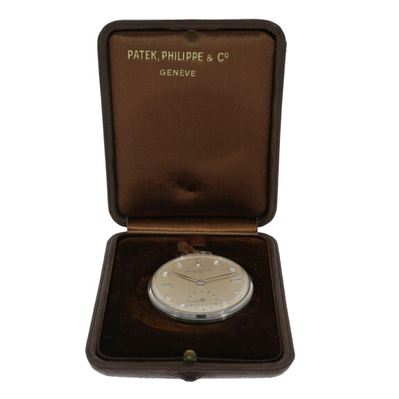 Rare Swiss platinum dress watch with diamond dial Circa 1949 Rare Swiss platinum dress watch with diamond dial Circa 1949