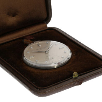 Rare Swiss platinum dress watch with diamond dial Circa 1949