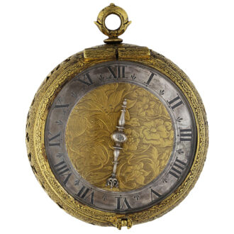French keywind verge coach clock with self-strike Circa 1640