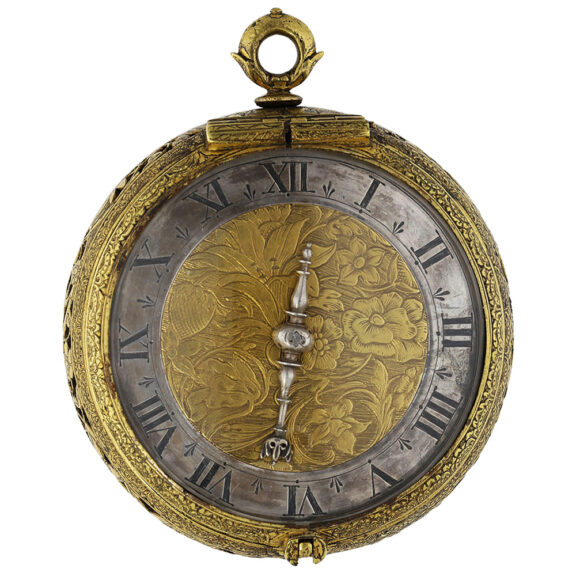 French keywind verge coach clock with self-strike Circa 1640 French keywind verge coach clock with self-strike Circa 1640