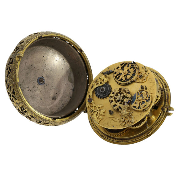 French keywind verge coach clock with self-strike Circa 1640 French keywind verge coach clock with self-strike Circa 1640