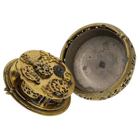 French keywind verge coach clock with self-strike Circa 1640 French keywind verge coach clock with self-strike Circa 1640
