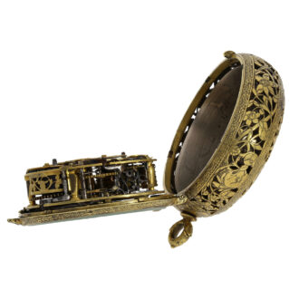 French keywind verge coach clock with self-strike Circa 1640