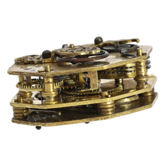 Rare gilt-metal octagonal verge neck clock Circa 1600 Rare gilt-metal octagonal verge neck clock Circa 1600