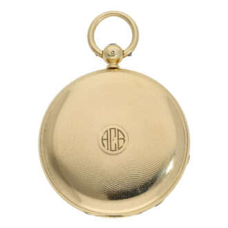 Important English gold hunting cased lever watch Circa 1855