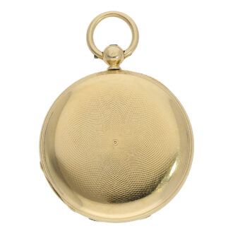 Important English gold hunting cased lever watch Circa 1855