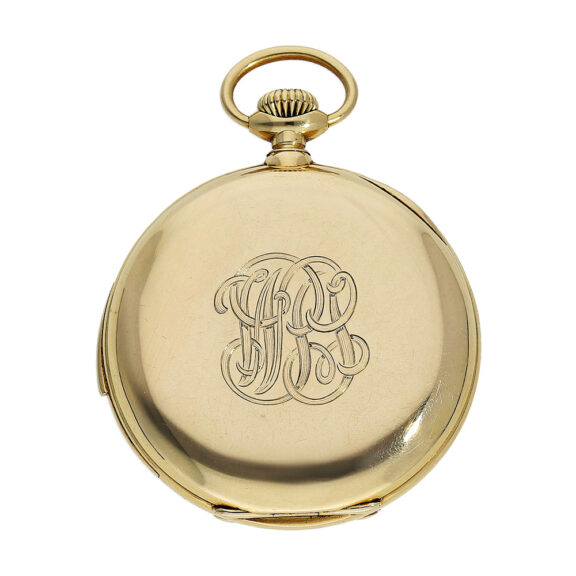 Swiss gold five-minute repeating pocket watch Circa 1902 Swiss gold five-minute repeating pocket watch Circa 1902