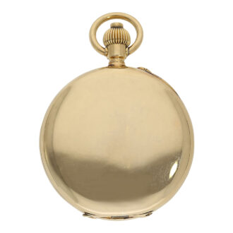 Swiss gold chronograph watch with pulsometer scale Circa 1915