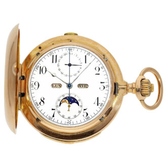 Swiss gold complicated astronomical lever watch Circa 1900