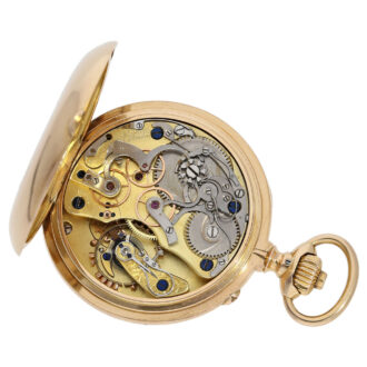 German rare lever chronometer with chronograph Circa 1896