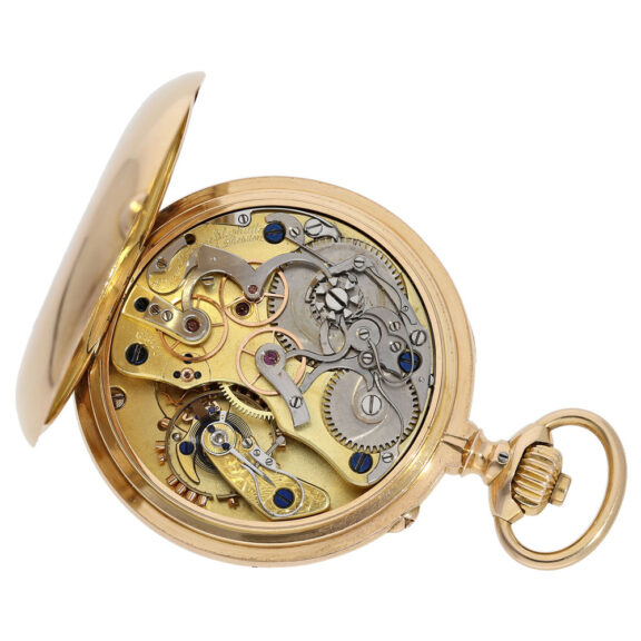 German rare lever chronometer with chronograph Circa 1896 German rare lever chronometer with chronograph Circa 1896