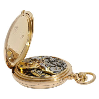 German rare lever chronometer with chronograph Circa 1896