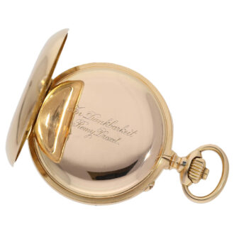 German rare lever chronometer with chronograph Circa 1896