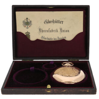 German gold minute repeating hunting cased pocket watch Circa 1899