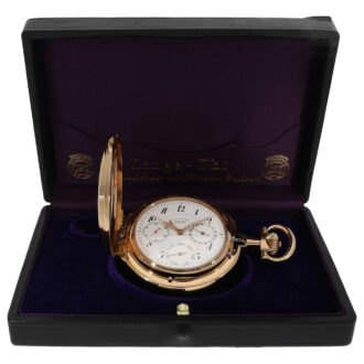 Rare German 18K gold complicated lever watch Circa 1910
