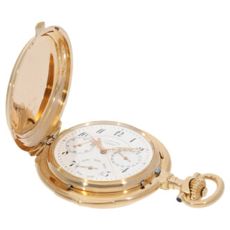 Rare German 18K gold complicated lever watch Circa 1910