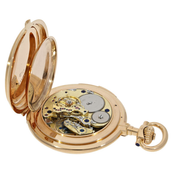 Rare German 18K gold complicated lever watch Circa 1910 Rare German 18K gold complicated lever watch Circa 1910