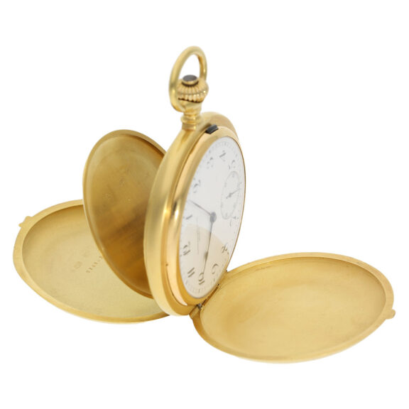 Swiss 18K gold keyless lever observatory chronometer Circa 1892 Swiss 18K gold keyless lever observatory chronometer Circa 1892