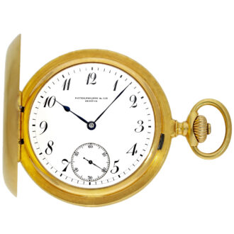 Swiss 18K gold keyless lever observatory chronometer Circa 1892