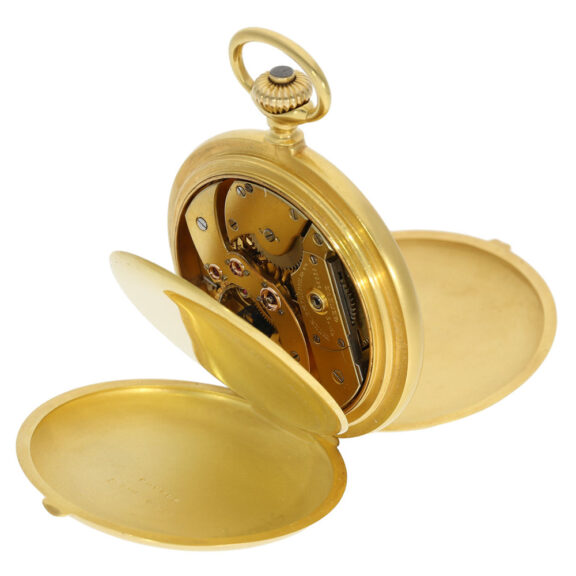 Swiss 18K gold keyless lever observatory chronometer Circa 1892 Swiss 18K gold keyless lever observatory chronometer Circa 1892