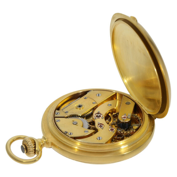 Swiss 18K gold keyless lever observatory chronometer Circa 1892 Swiss 18K gold keyless lever observatory chronometer Circa 1892