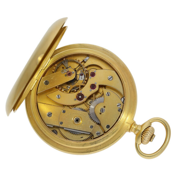 Swiss 18K gold keyless lever observatory chronometer Circa 1892 Swiss 18K gold keyless lever observatory chronometer Circa 1892