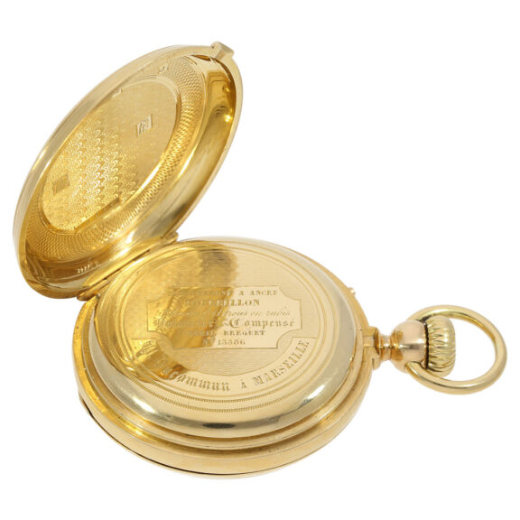 Rare Swiss 18 carat gold pocket chronometer with tourbillon Circa 1865 Rare Swiss 18 carat gold pocket chronometer with tourbillon Circa 1865