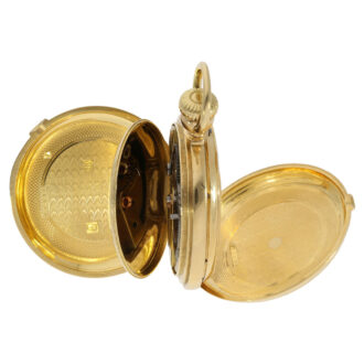 Rare Swiss 18 carat gold pocket chronometer with tourbillon Circa 1865