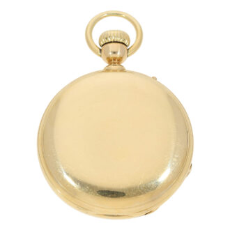 Rare Swiss 18 carat gold pocket chronometer with tourbillon Circa 1865