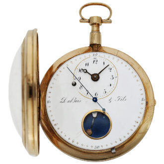 Swiss gold watch with rare Debaufré escapement Circa 1800