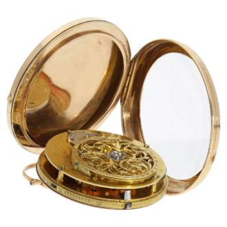 Swiss gold watch with rare Debaufré escapement Circa 1800