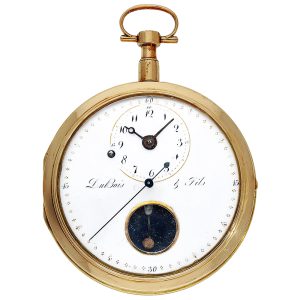 Swiss gold watch with rare Debaufré escapement Circa 1800