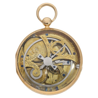 German gold watch with jumping centre seconds Circa 1810