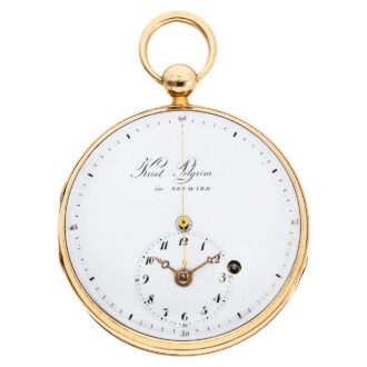 German gold watch with jumping centre seconds Circa 1810
