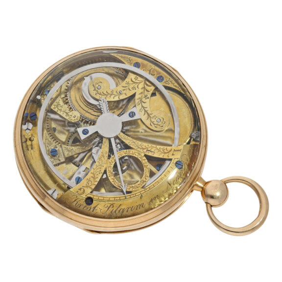 German gold watch with jumping centre seconds Circa 1810 German gold watch with jumping centre seconds Circa 1810