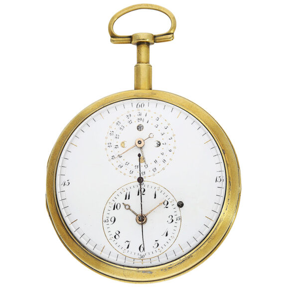 Swiss or French astronomical watch with solar calendar Circa 1780
