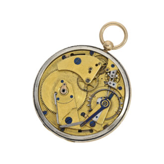 French rare 18K gold pocket watch with eccentric dial Circa 1825