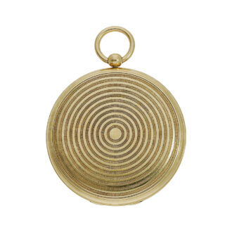 French rare 18K gold pocket watch with eccentric dial Circa 1825