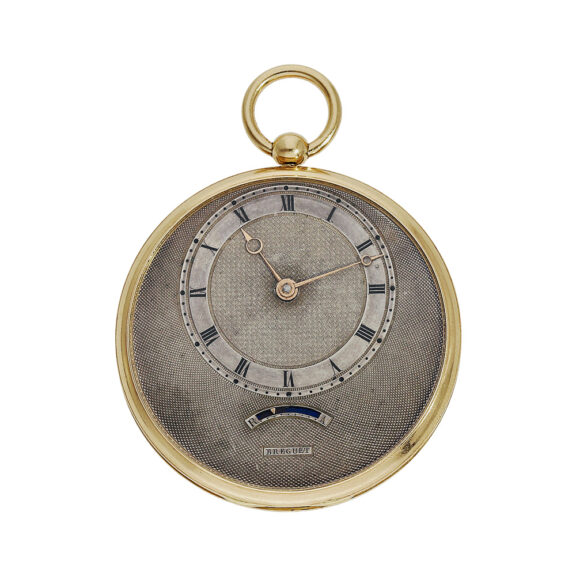 French rare 18K gold pocket watch with eccentric dial Circa 1825 French rare 18K gold pocket watch with eccentric dial Circa 1825