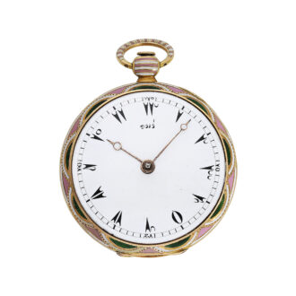 French gold and enamel verge for Turkish market Circa 1820