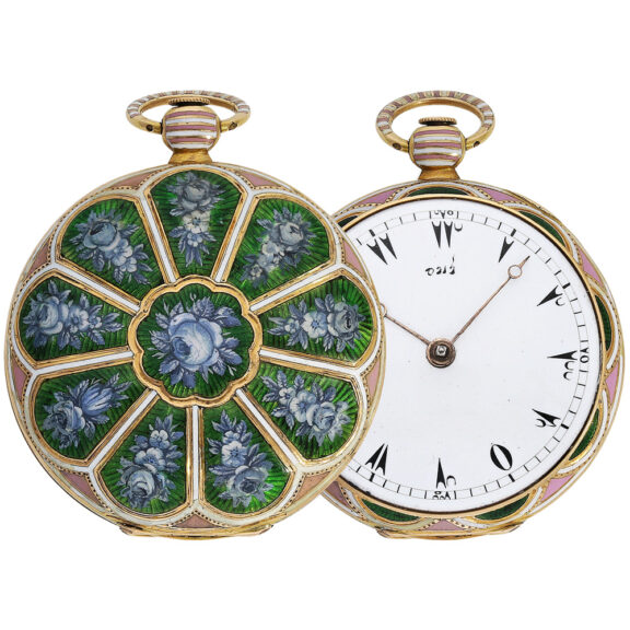 French gold and enamel verge for Turkish market Circa 1820