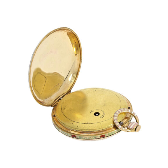 French gold and enamel verge for Turkish market Circa 1820 French gold and enamel verge for Turkish market Circa 1820