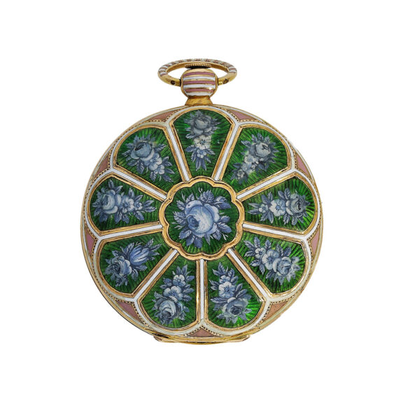 French gold and enamel verge for Turkish market Circa 1820 French gold and enamel verge for Turkish market Circa 1820