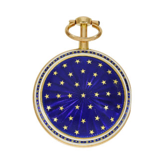 French gold enamel watch with matching chatelaine Circa 1780