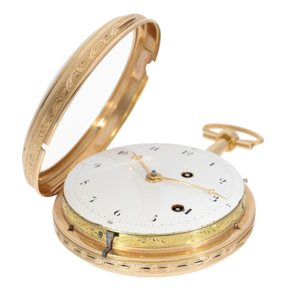 Swiss unique gold watch with musical movement Circa 1790 Swiss unique gold watch with musical movement Circa 1790