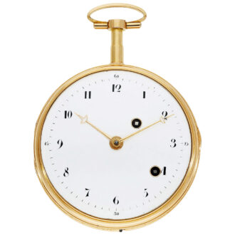 Swiss unique gold watch with musical movement Circa 1790