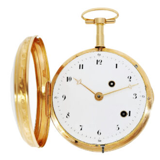 Swiss unique gold watch with musical movement Circa 1790